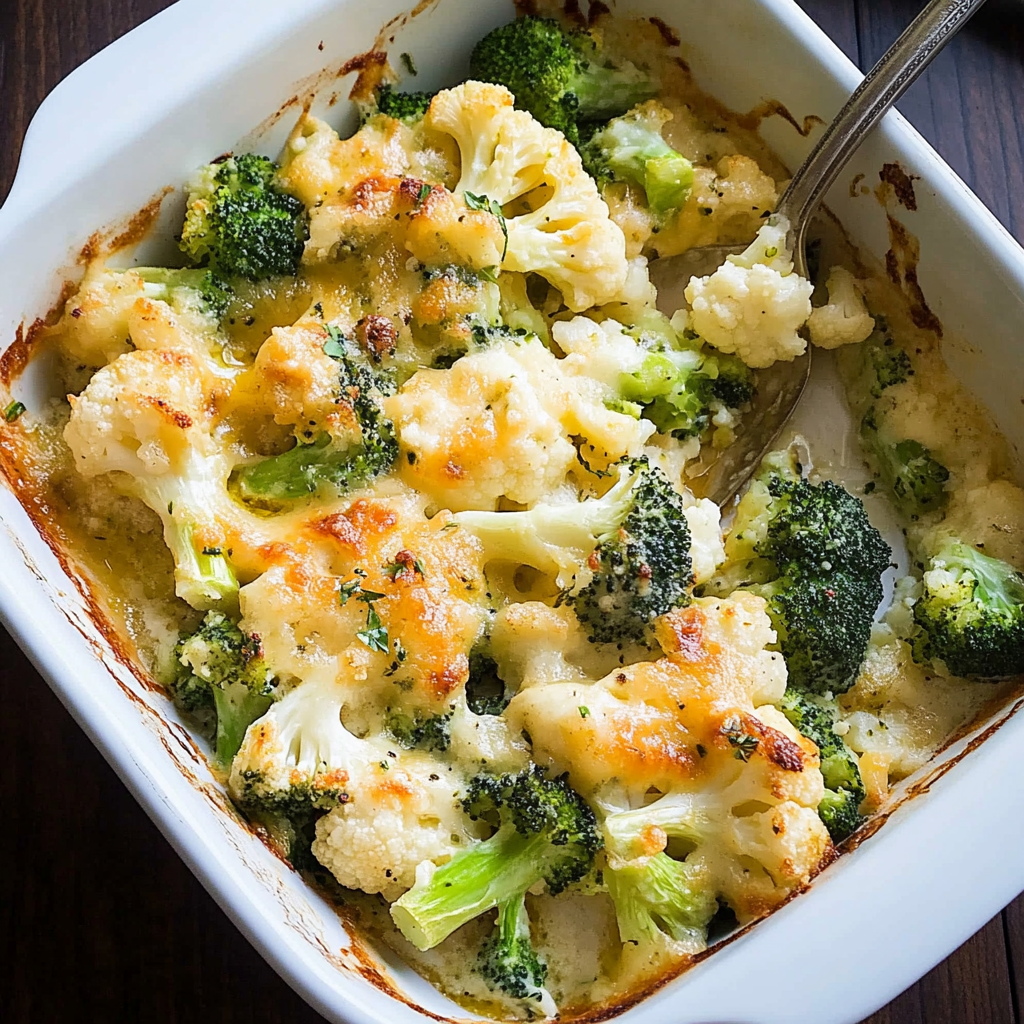 Cauliflower Broccoli Bake