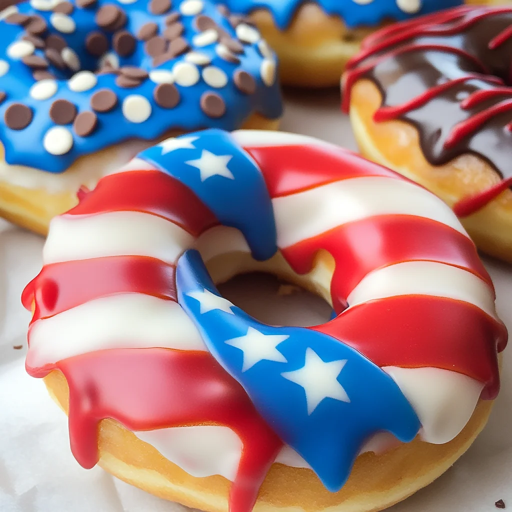 American Flag Donuts