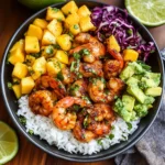 Chili Lime Shrimp Bowls with Mango-Avocado Salsa