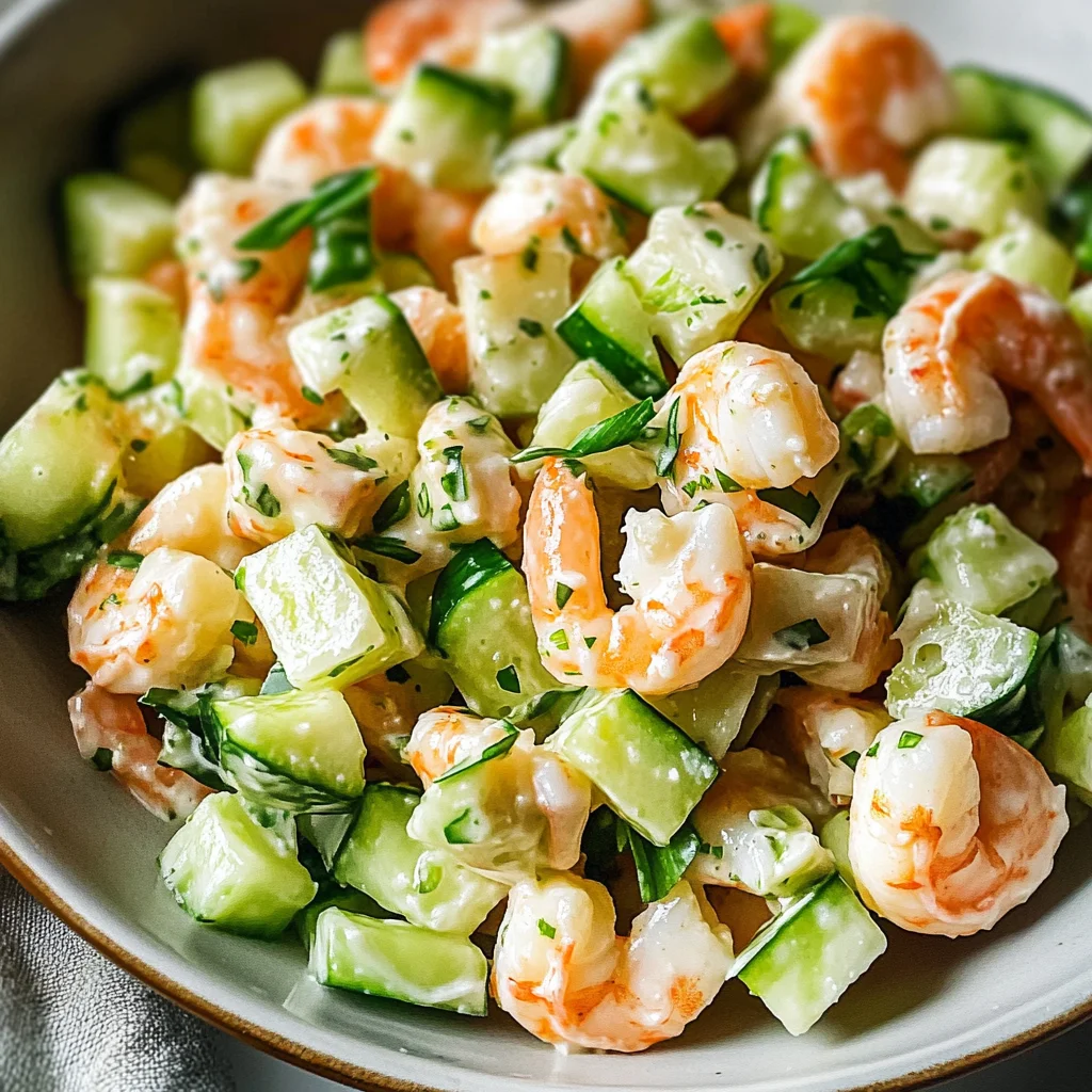 Cucumber Shrimp Salad