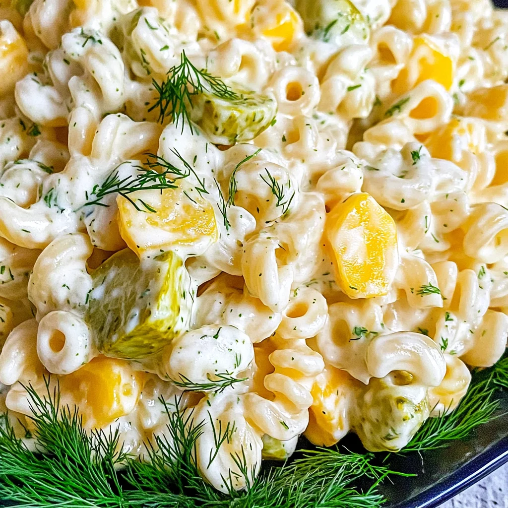Dill Pickle Pasta Salad