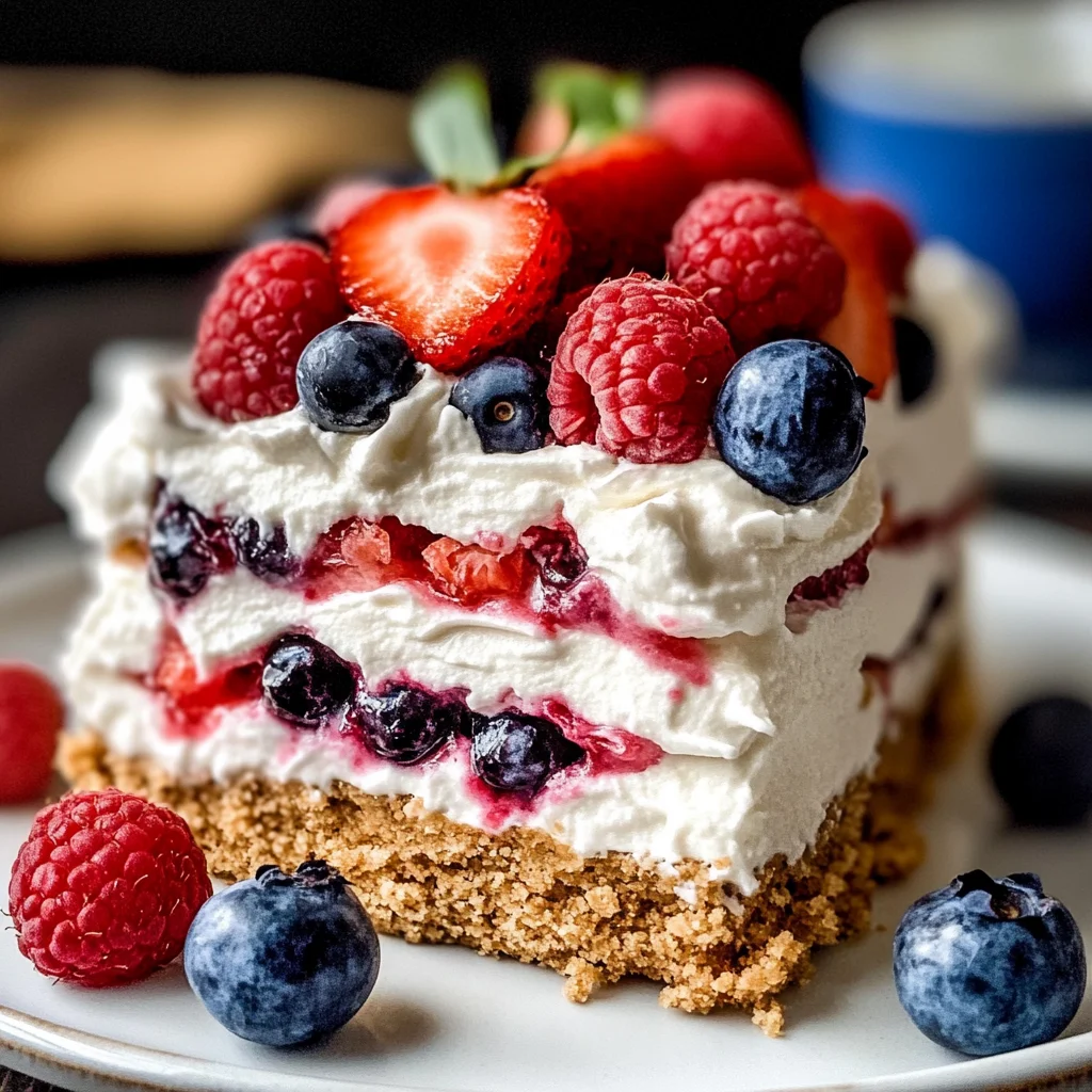 Easy Berry Icebox CakeDescription