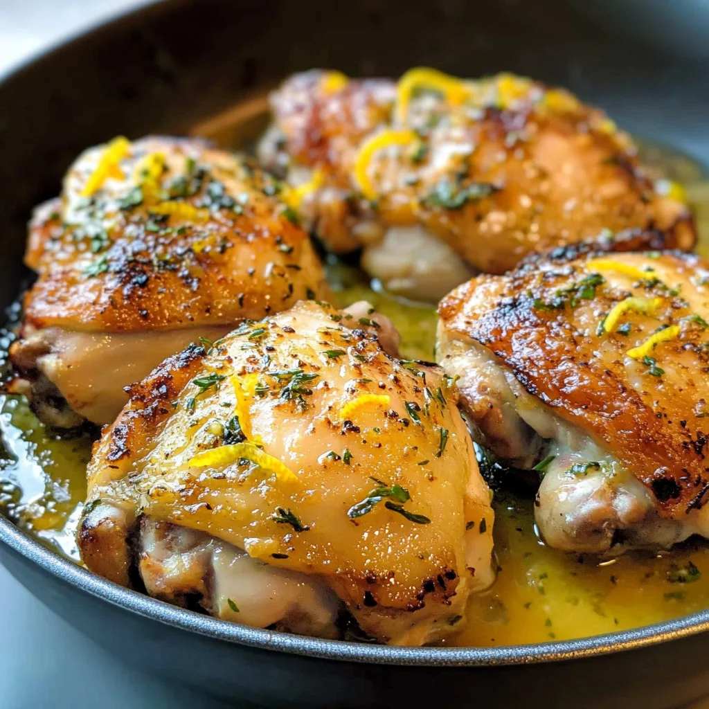 Juicy Lemon Chicken Thighs