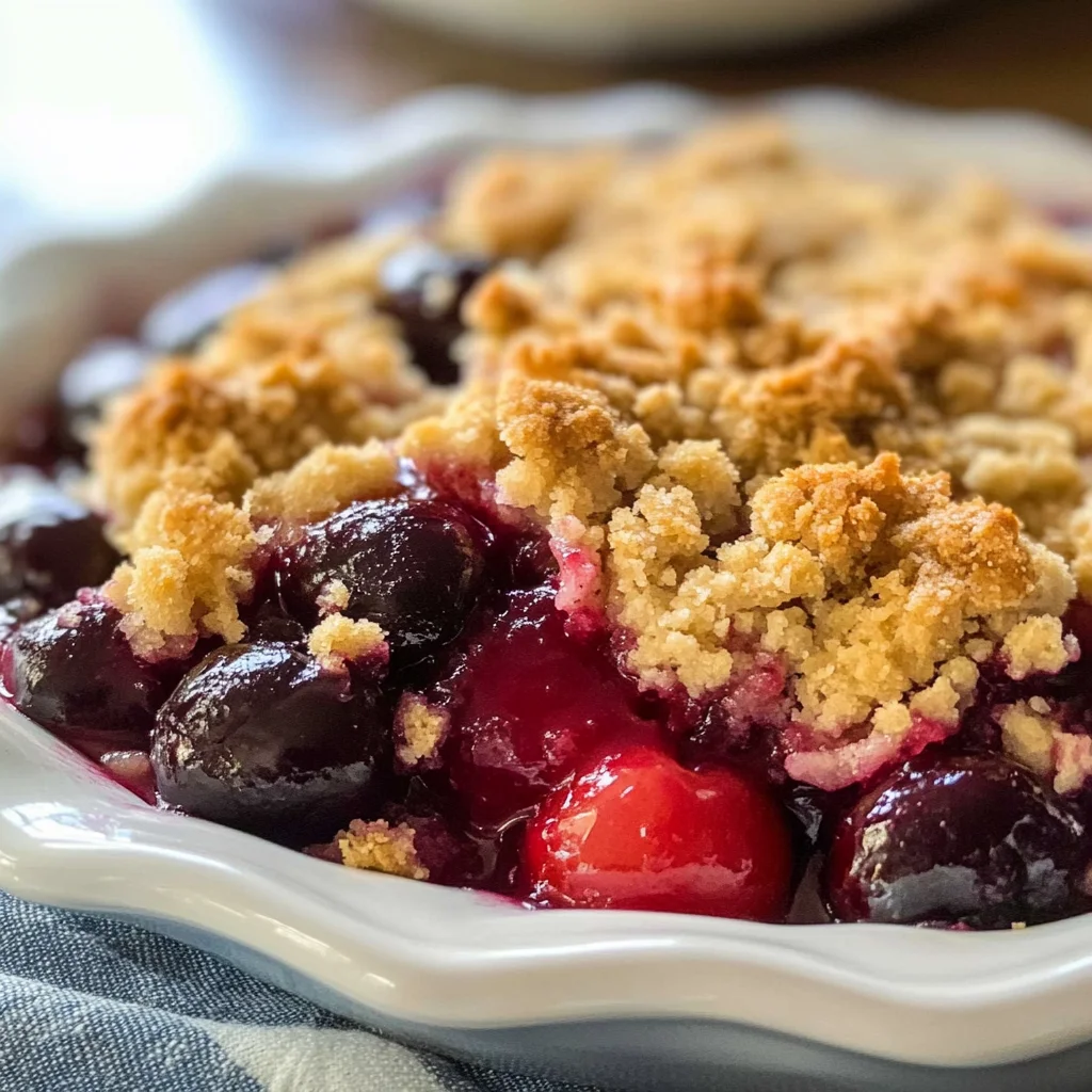 Old Fashioned Cherry Crisp