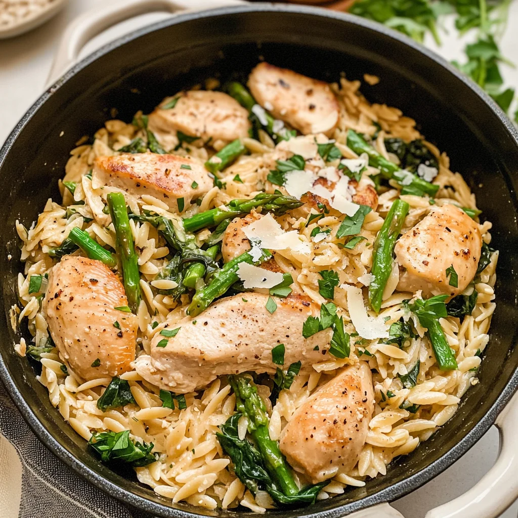 One Pot Chicken Orzo