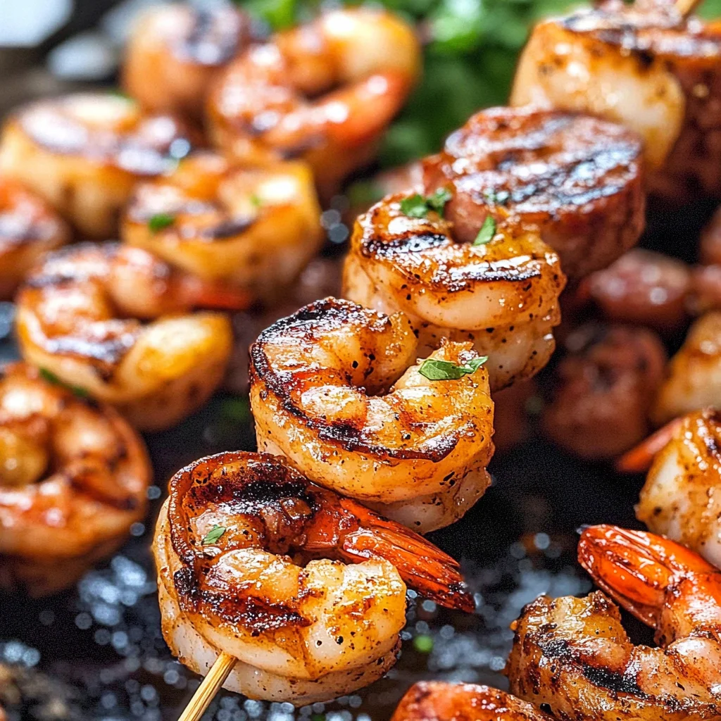 Sausage and Shrimp Kabobs