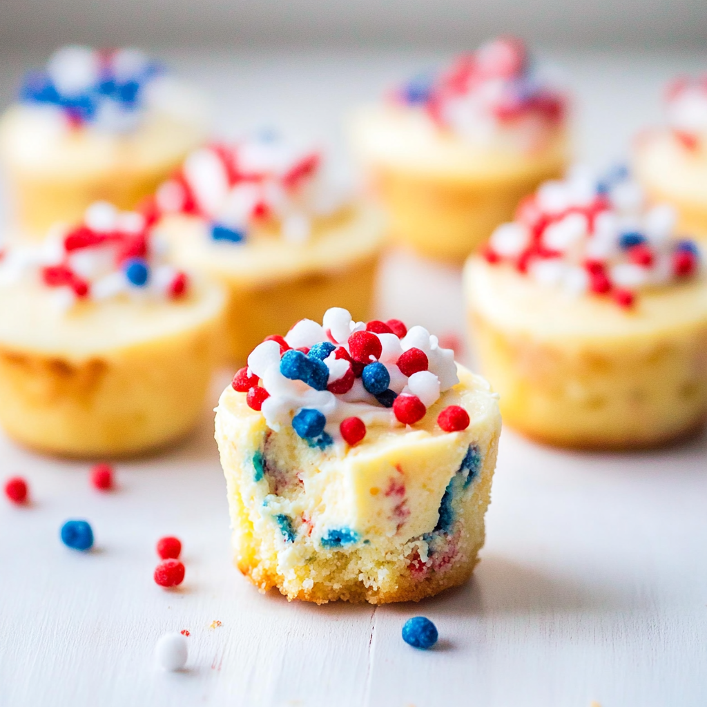 Patriotic Mini Cheesecakes Recipe