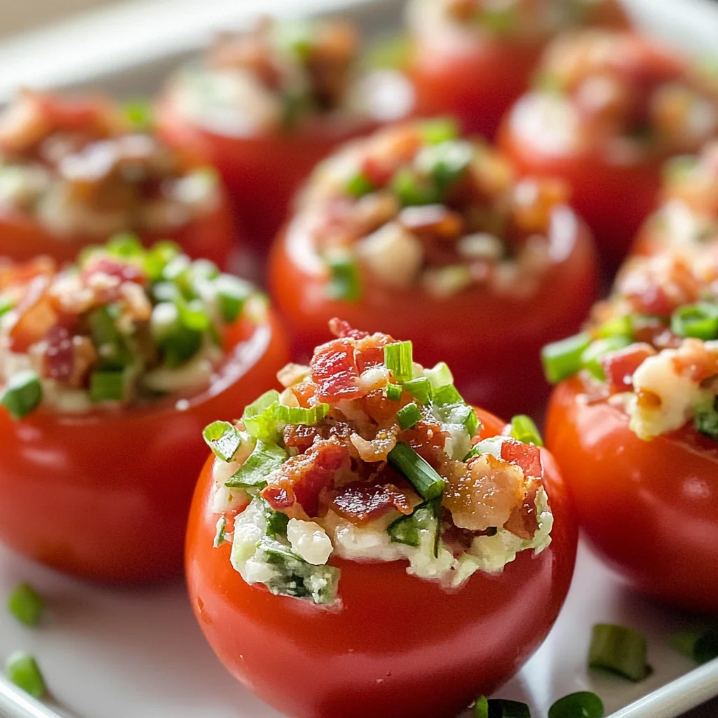 Bacon Stuffed Cherry Tomatoes