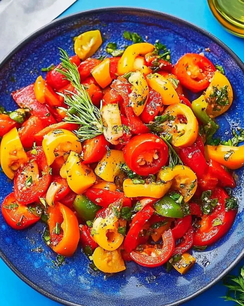 Bell Pepper Salad with Mini Sweet Peppers