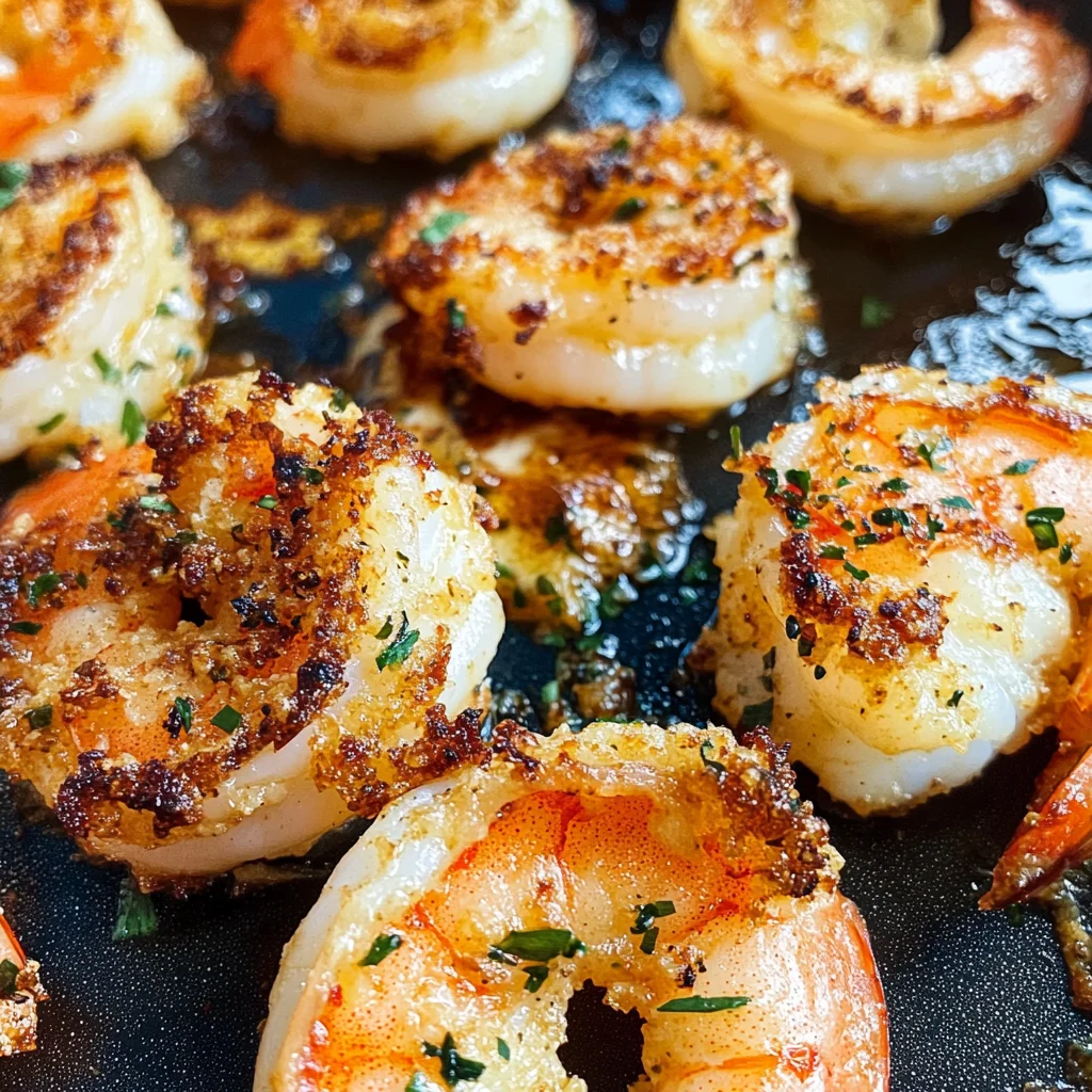 Blackstone Garlic Parmesan Crusted Shrimp