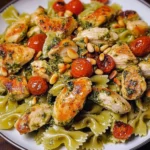 Creamy Chicken Pesto Pasta