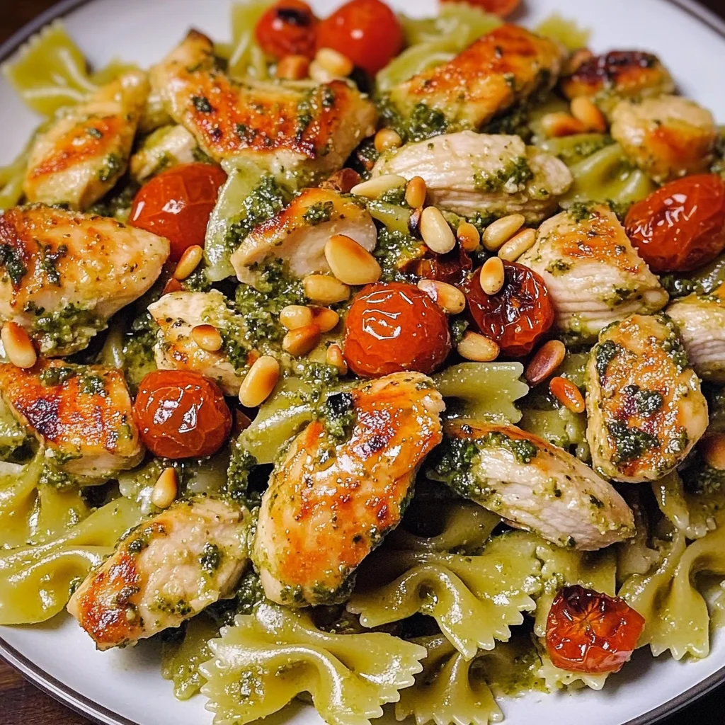 Creamy Chicken Pesto Pasta