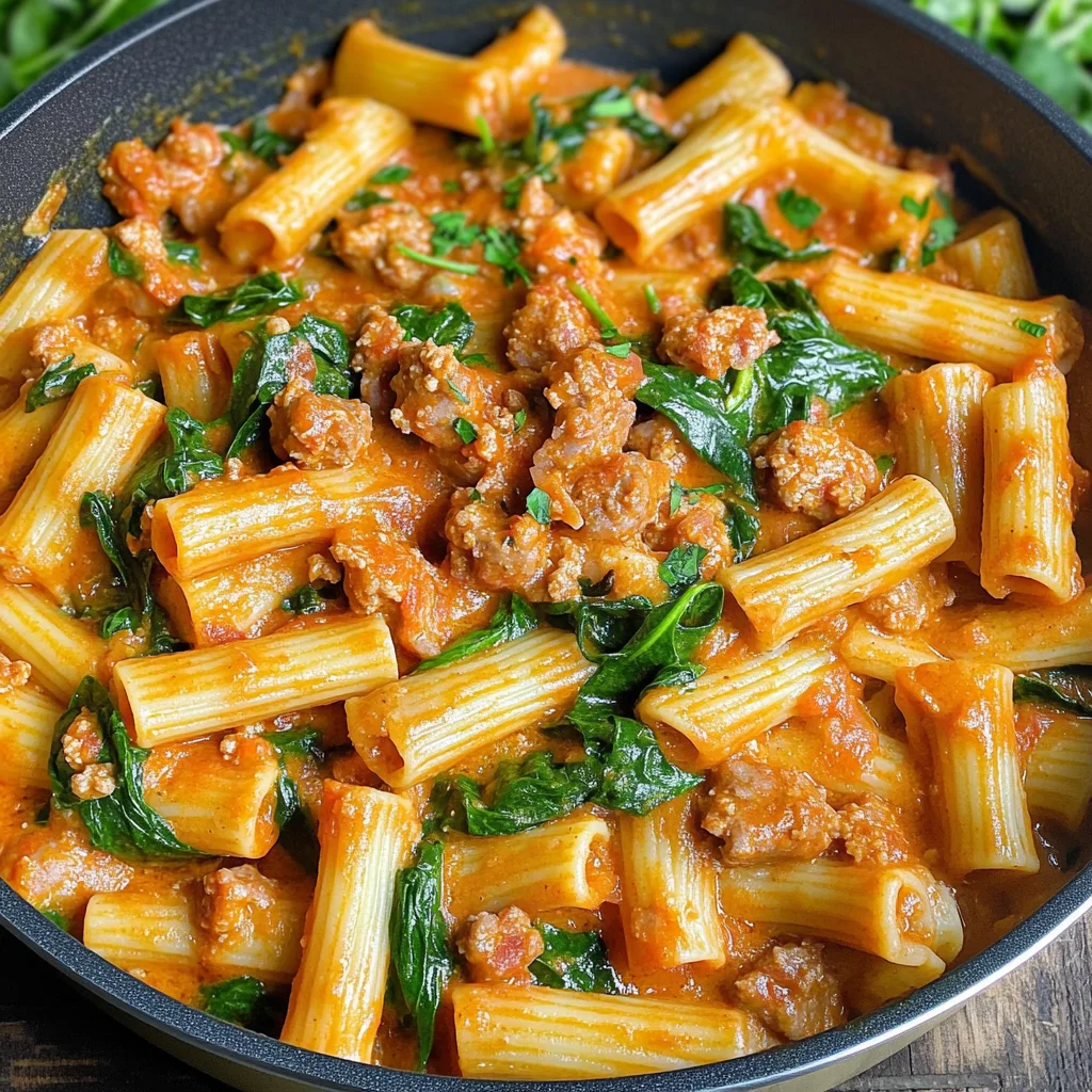 Creamy Sausage Rigatoni (One-Pan, 30-Minute Meal)