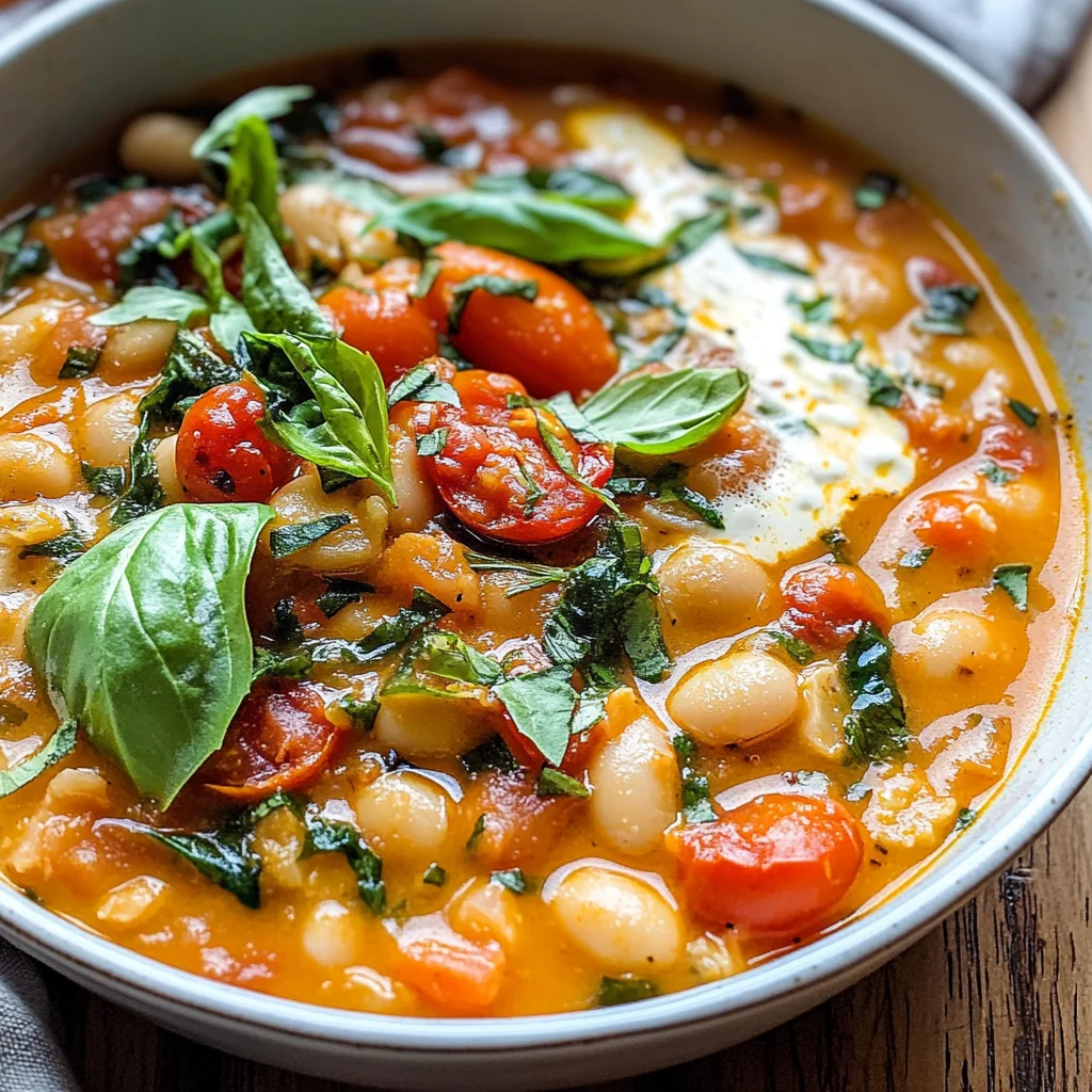 Creamy Tomato White Bean Stew