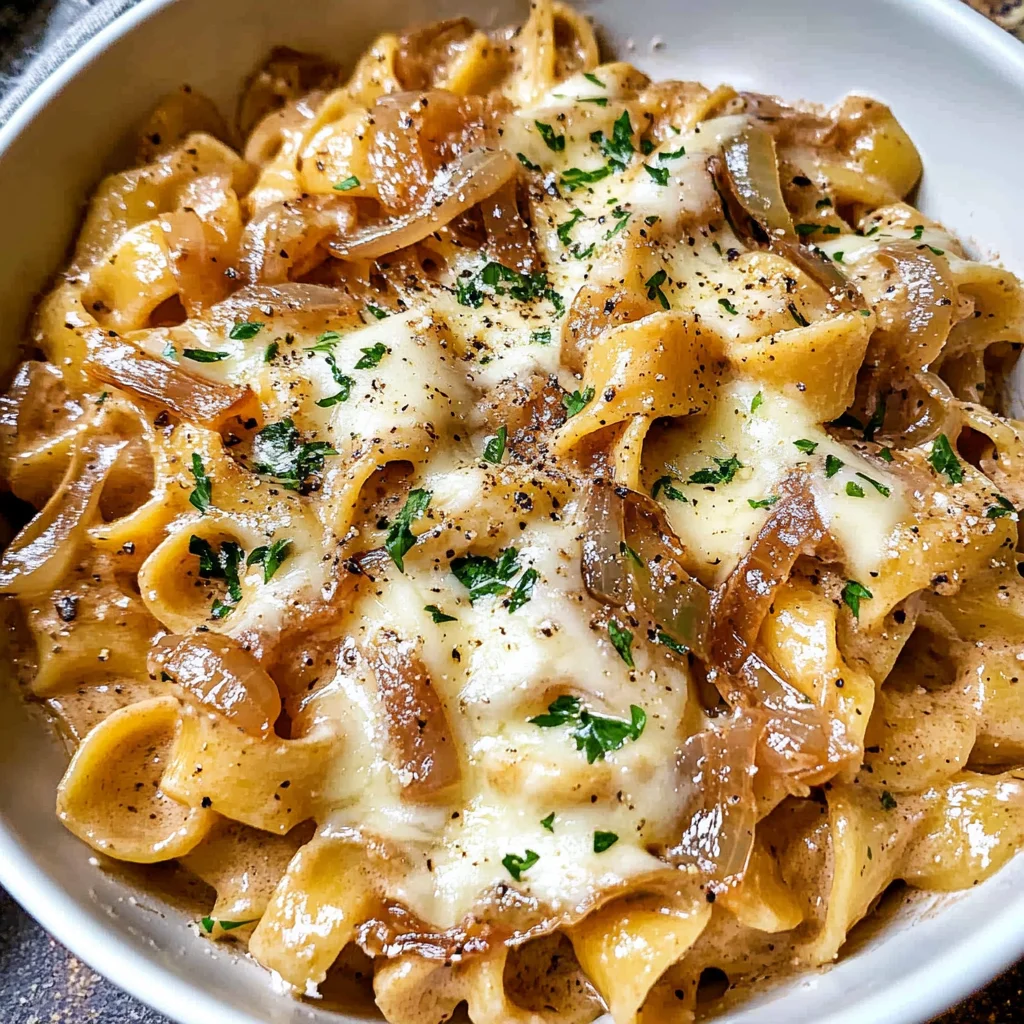 Easy French Onion Pasta