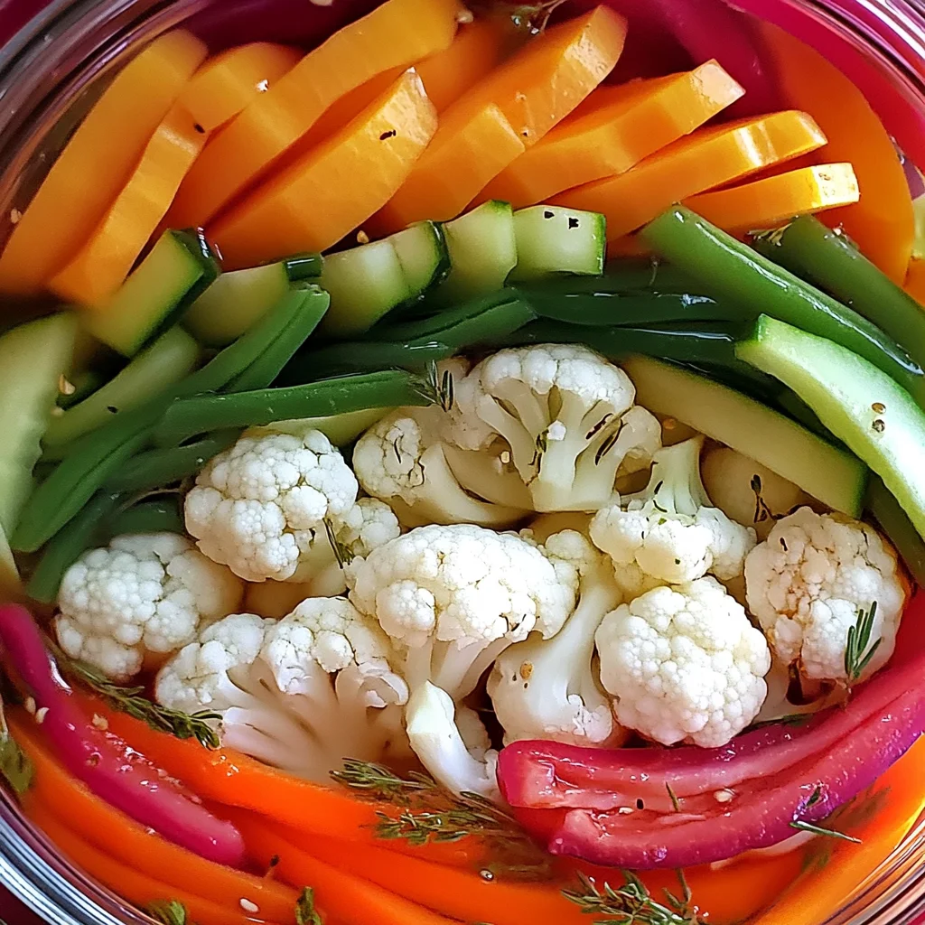 Easy Refrigerator Pickled Vegetables Recipe - Quick & Tangy!