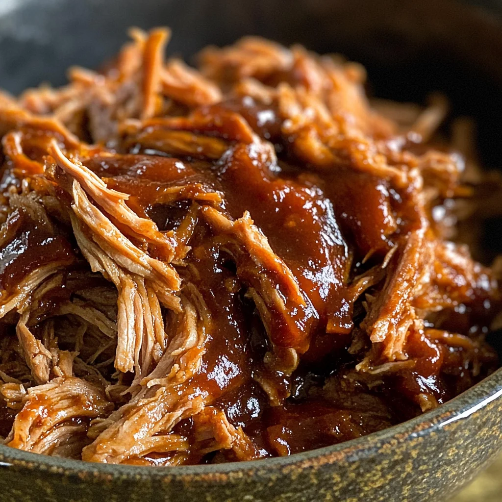 Easy slow cooker BBQ pulled pork