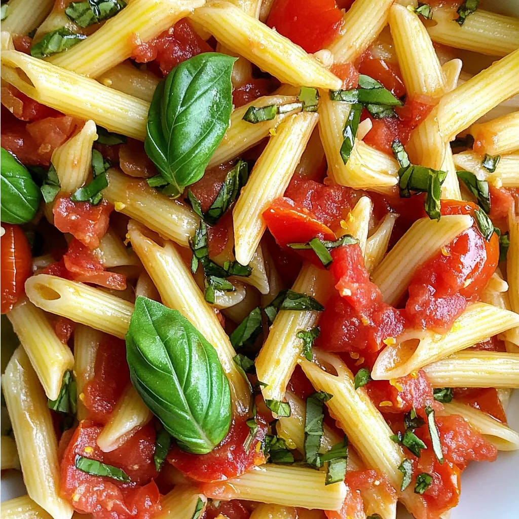 Fresh Tomato Pasta with Lemon & Basil