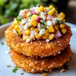 Fried Tomatoes with Corn Salsa