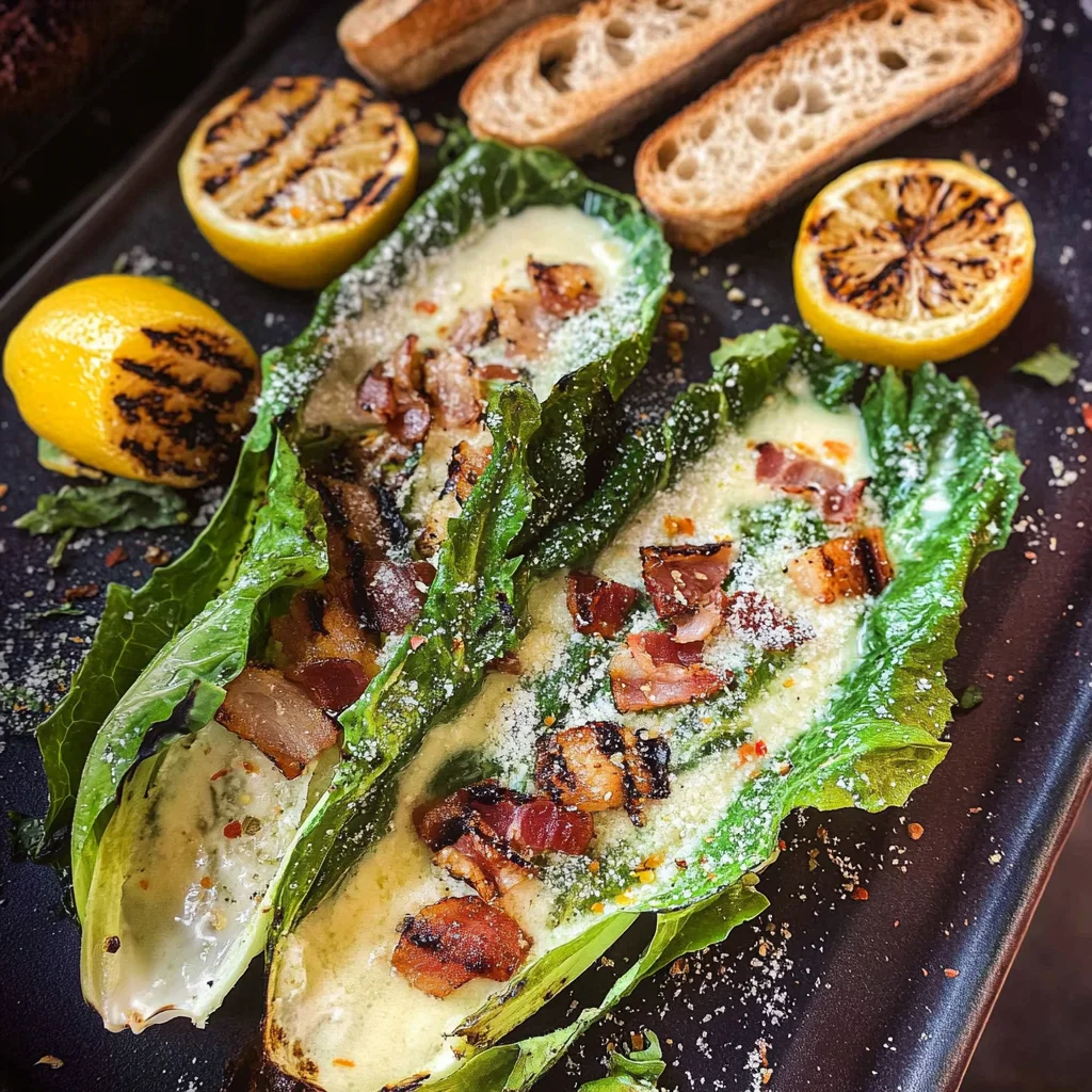 Grilled Romaine Caesar Salad Recipe