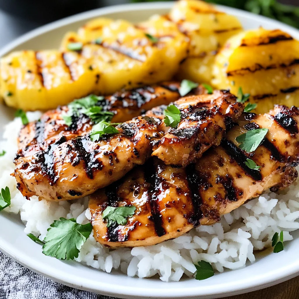 Hawaiian Chicken with Coconut Rice