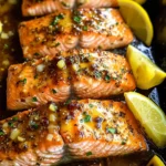 Honey Garlic Butter Baked Salmon