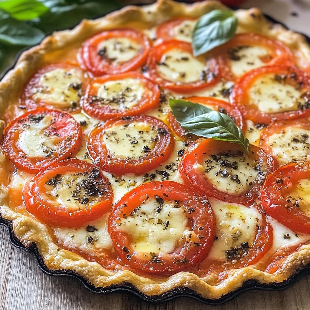 Italian Cheese and Tomato Pie