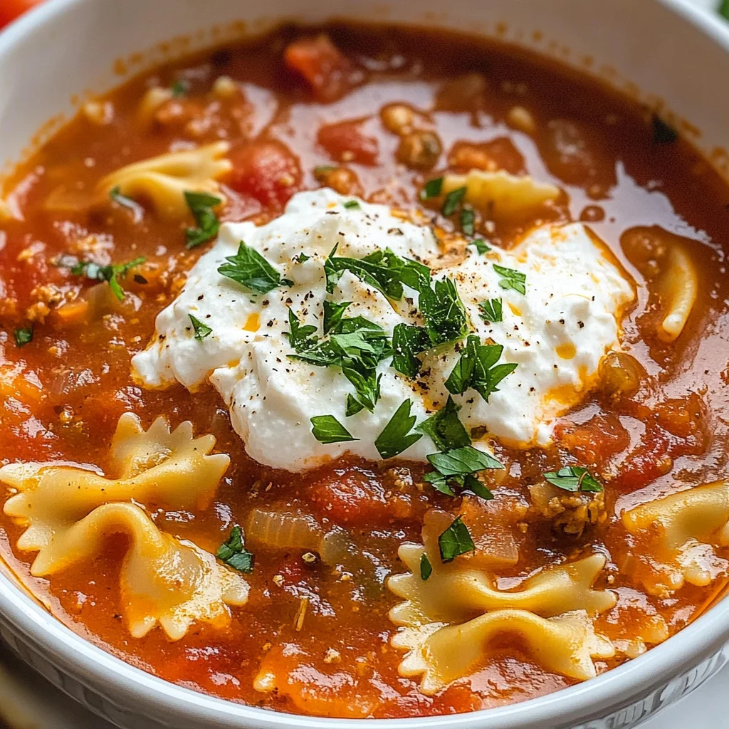 Lasagna Soup