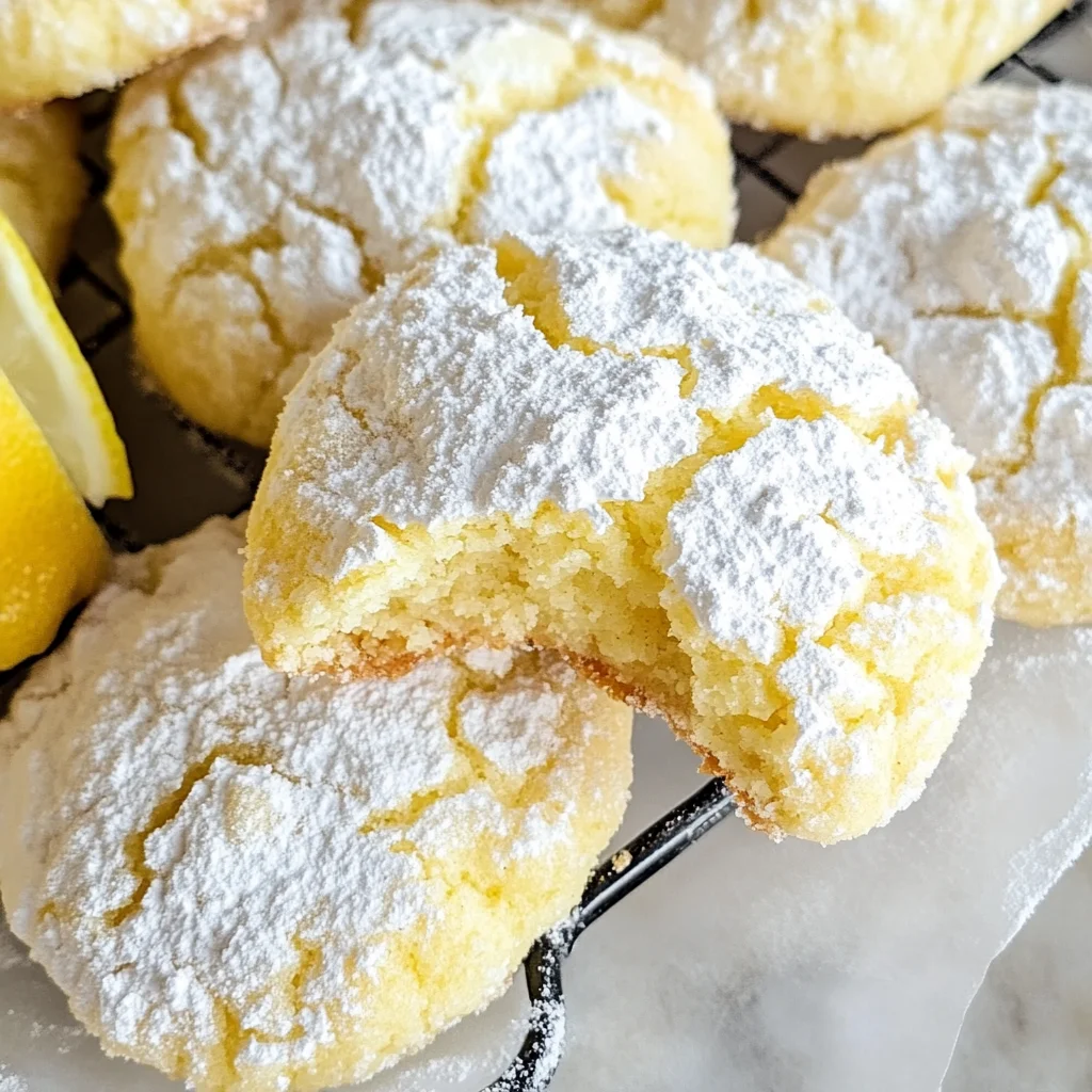 Lemon Crinkle Cookies