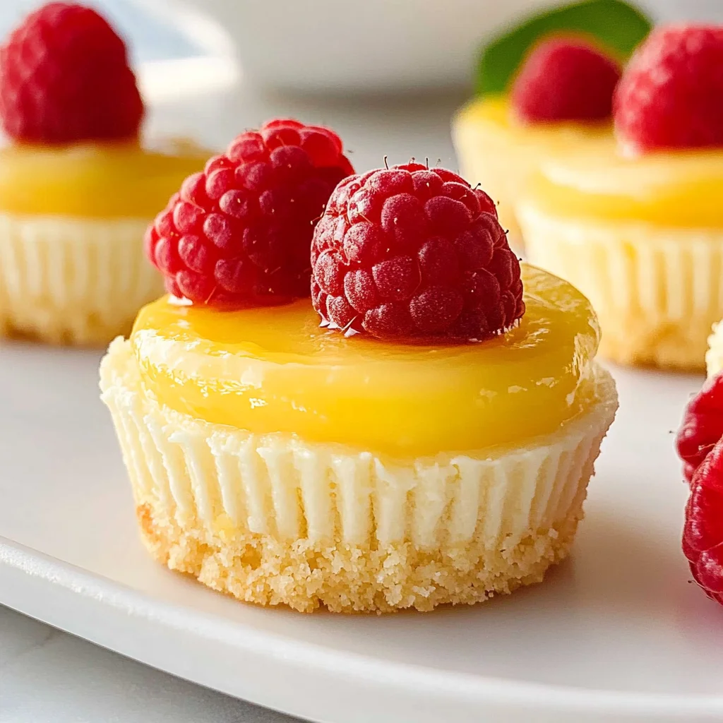 Mini Lemon Cheesecakes