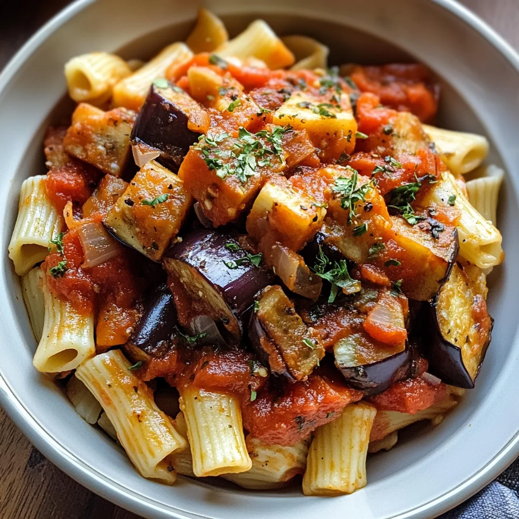 Roasted Eggplant Pasta