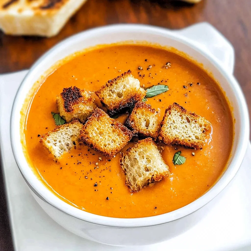 Roasted Tomato Basil Soup