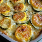 Zucchini and Yellow Squash Au Gratin