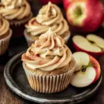 Apple Cider Cupcakes with Spiced Buttercream Frosting (gluten-free, whole grain)