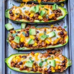 Burrito Zucchini Boats