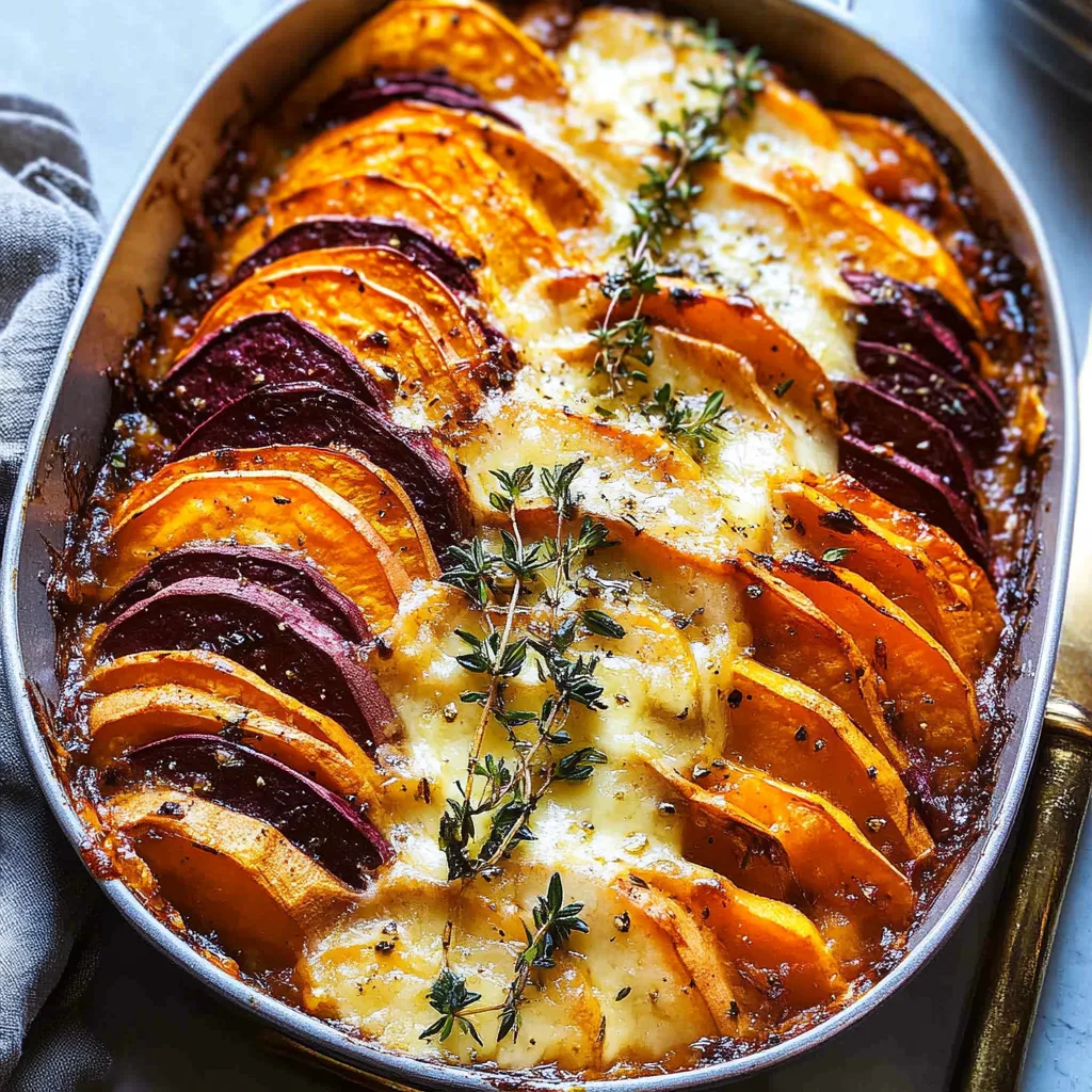 Cheesy Root Vegetable Gratin