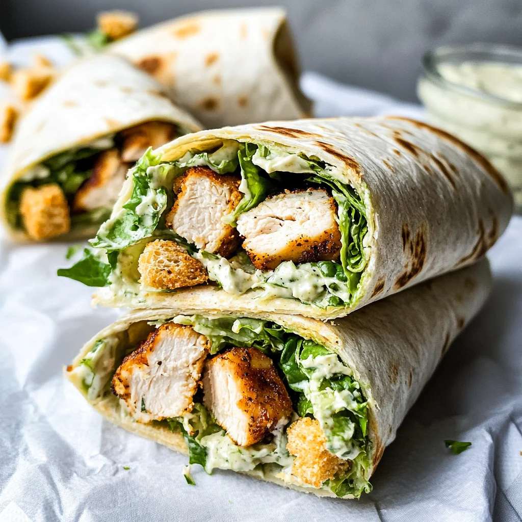 Chicken Caesar Wraps
