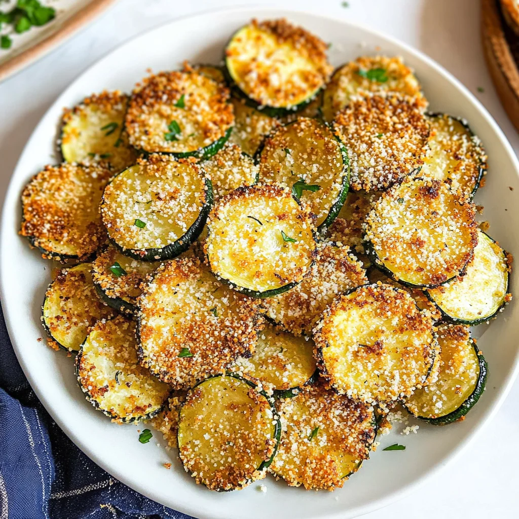 Crispy Baked Zucchini Chips