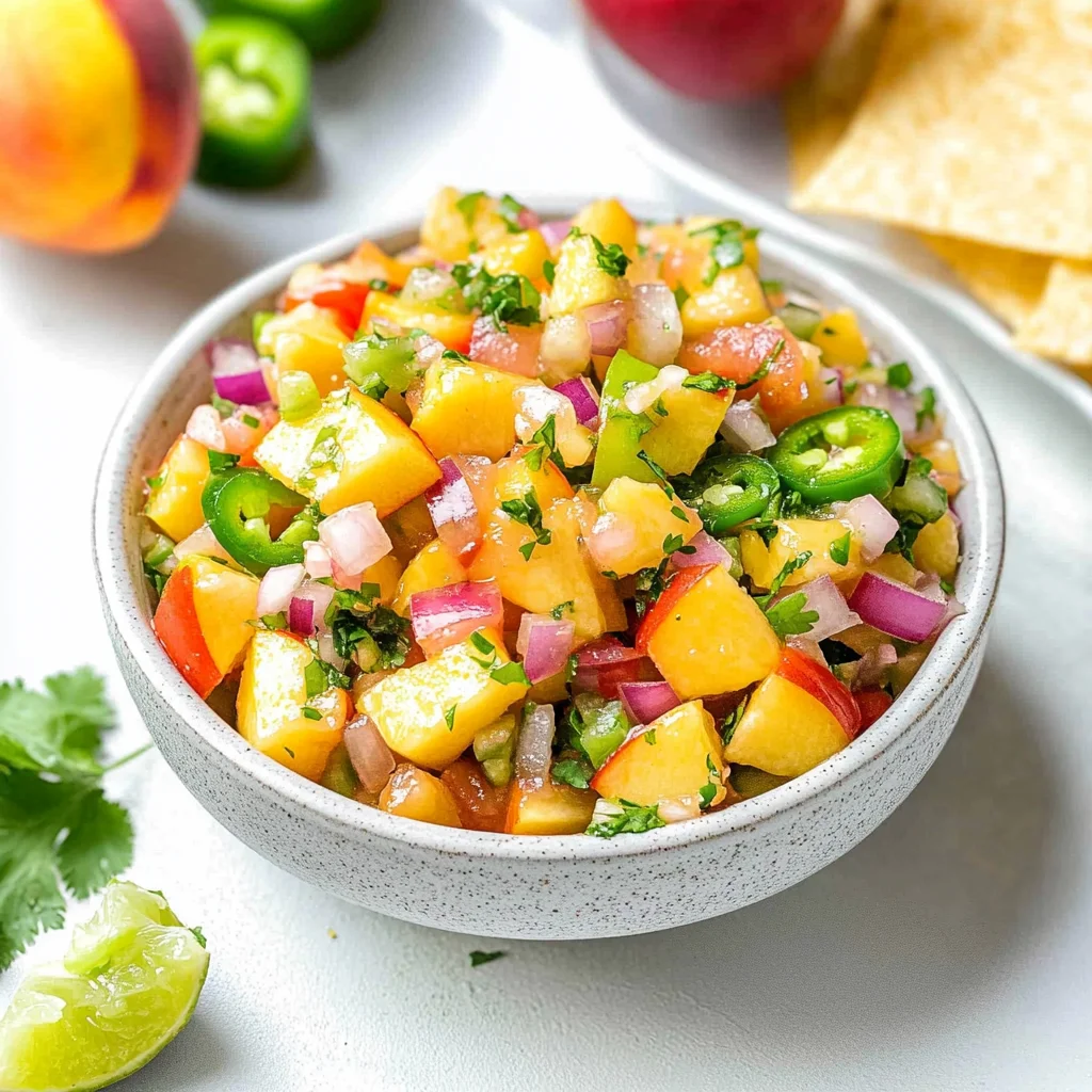 Fresh Peach Salsa