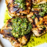 Grilled Chicken Thighs with Chimichurri