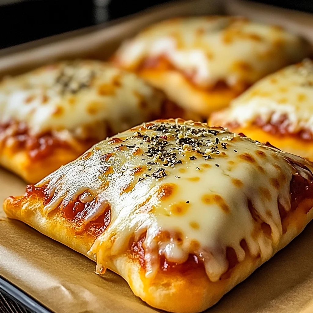 Homemade Easy Cheesy Pizza Pockets