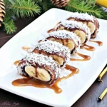 Quick and Easy Dessert Sushi (with Bananas + Nutella)