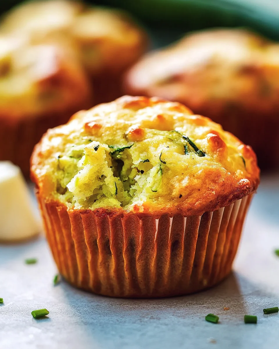 Savory Zucchini Muffins (One Bowl)