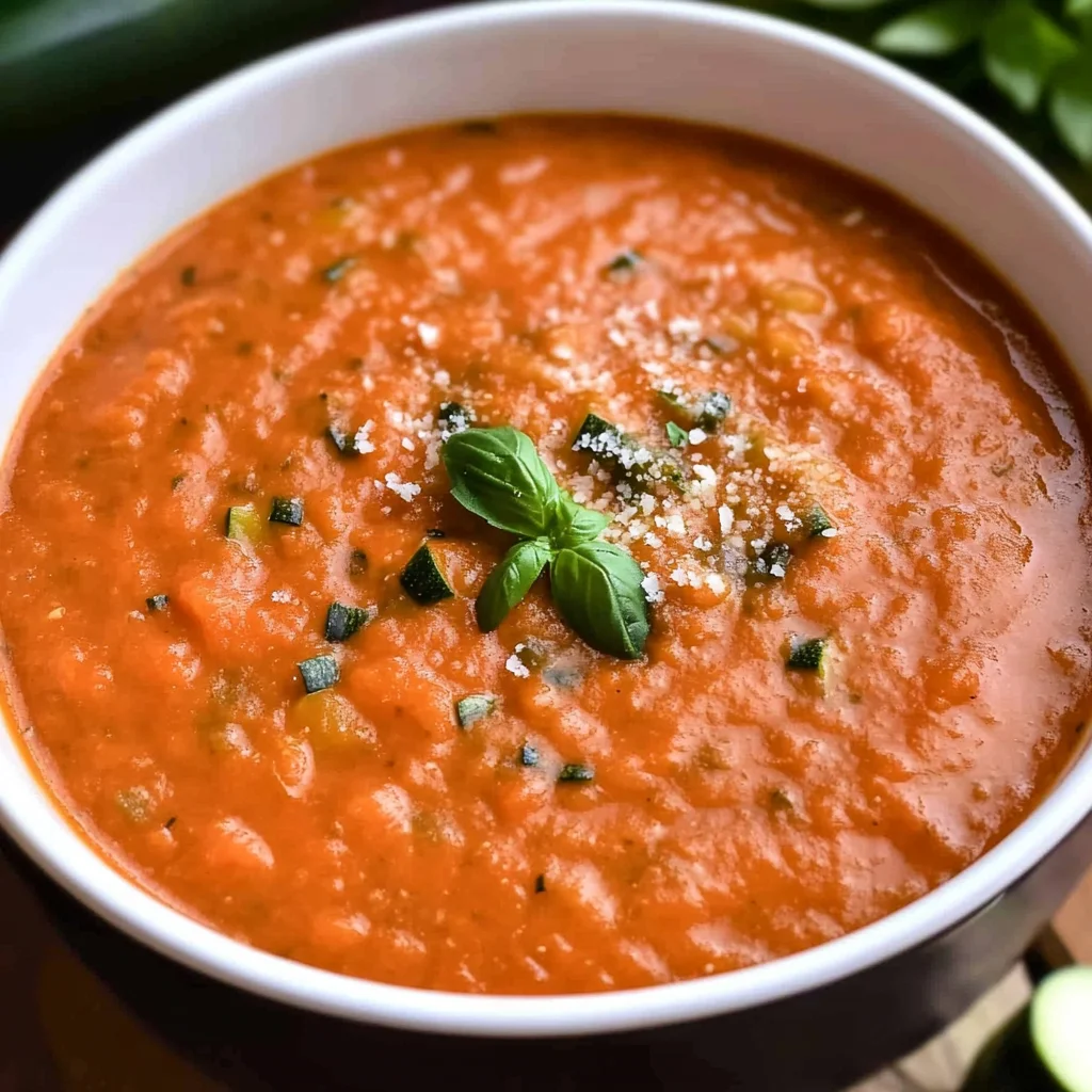 Tomato Zucchini Soup Recipe