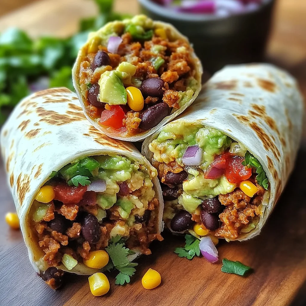 10-Minute Vegan Burrito Wraps