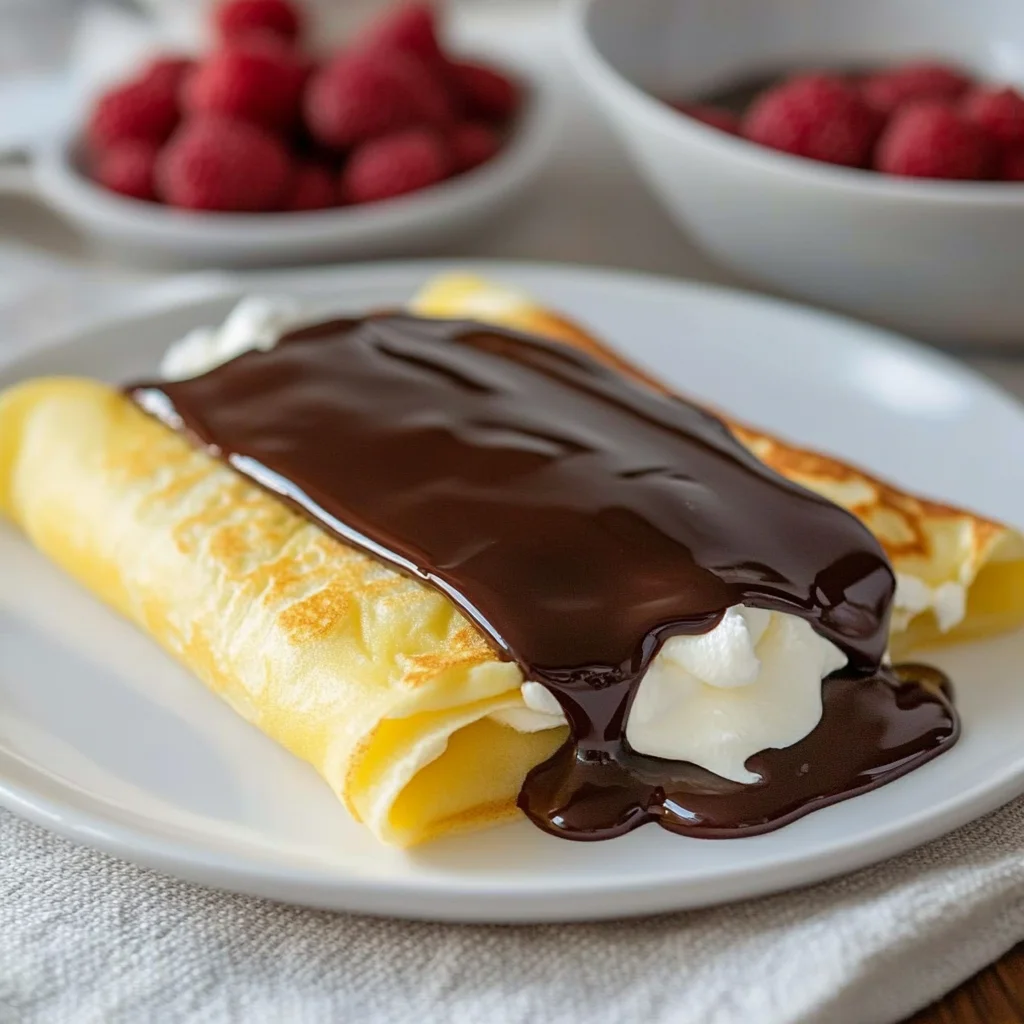 Boston Cream Pie Crepes