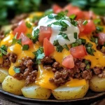 Cheesy Taco Potatoes