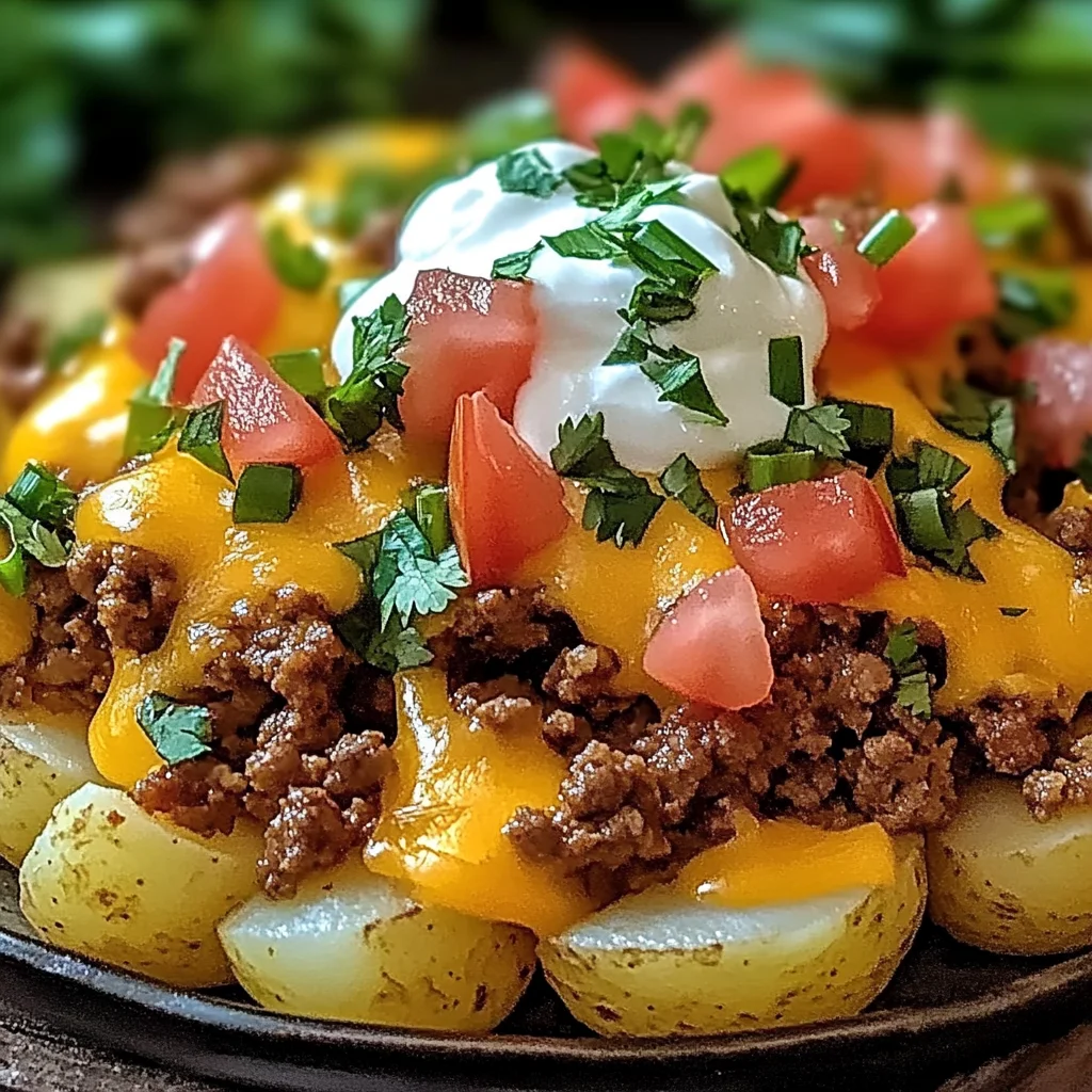 Cheesy Taco Potatoes