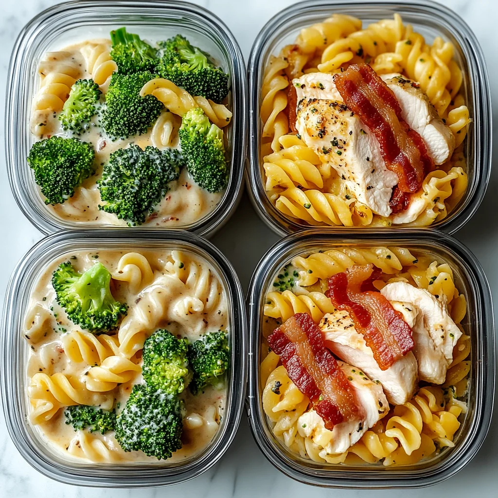 Chicken Bacon Ranch Pasta Meal Prep