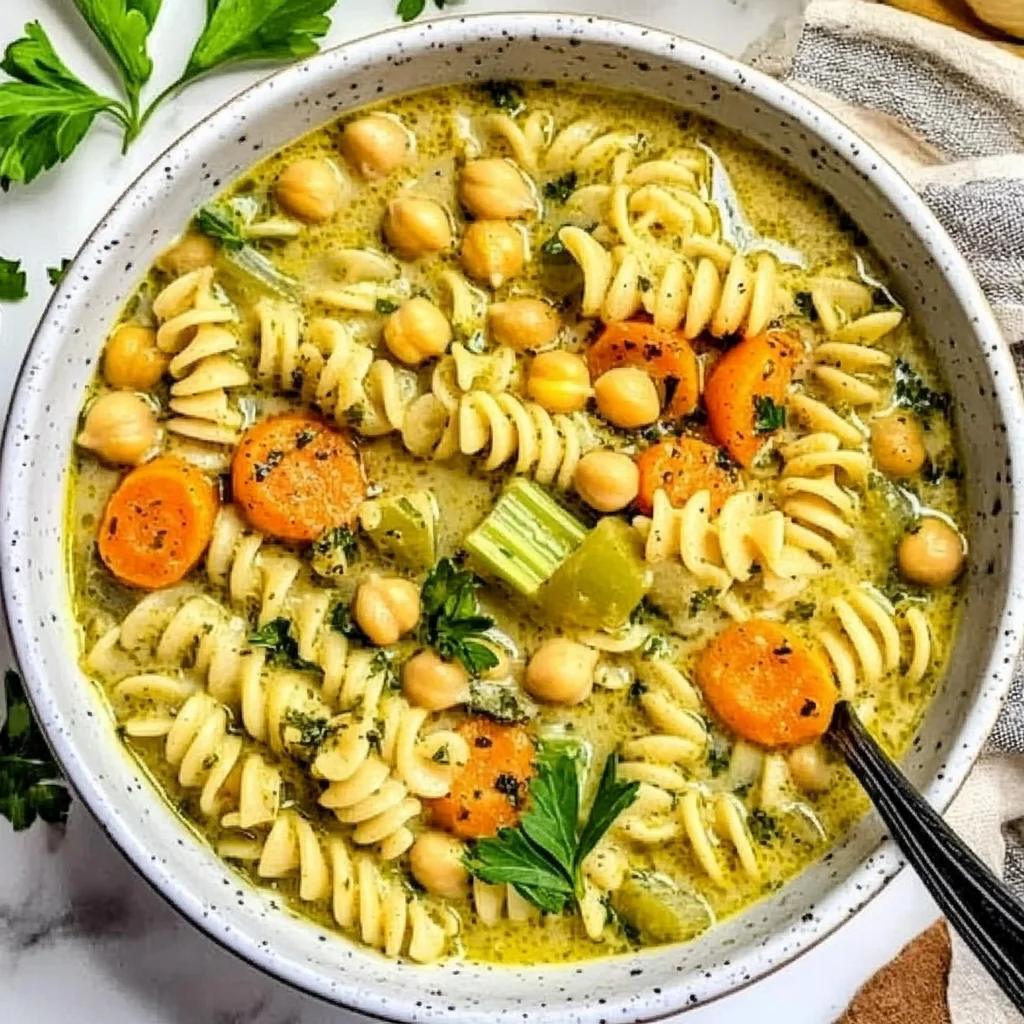 Chickpea Noodle Soup